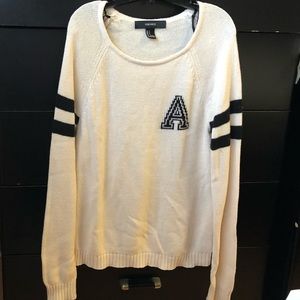 Knitted university sweater